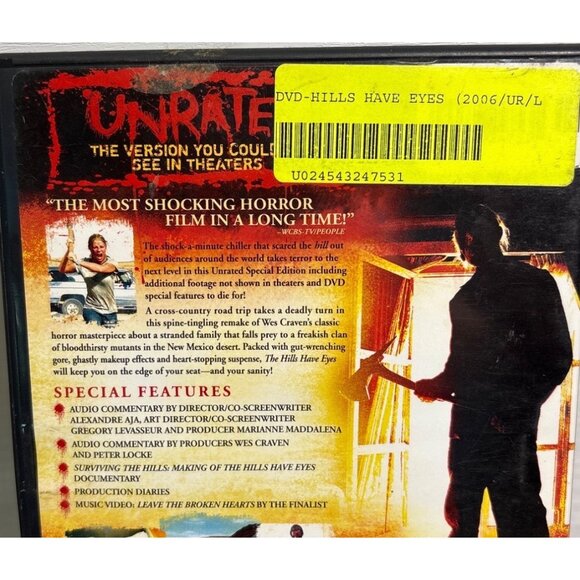 The Hills Have Eyes Unrated DVD Horror Movie 2006 Widescreen Special Features - Picture 4 of 5